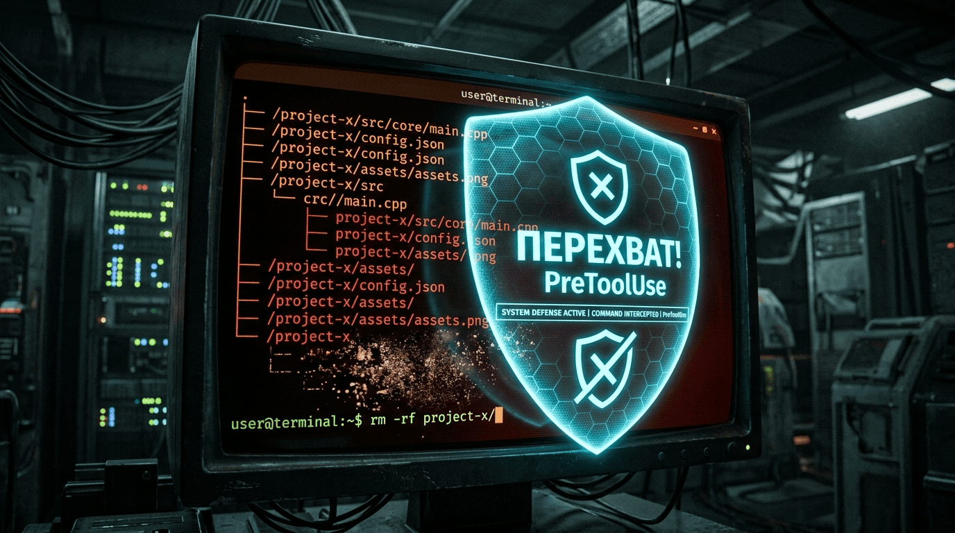 AI-агент одной командой снёс мне папку проекта: разбор инцидента и защита через PreToolUse guard